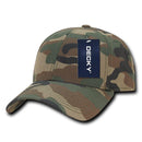 Decky Structured Camouflage Low Crown Pre Curved Bill Dad Caps Hats-Serve The Flag 22 image