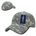 Decky Structured Camouflage Low Crown Pre Curved Bill Dad Caps Hats-Serve The Flag