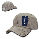 Decky Structured Camouflage Low Crown Pre Curved Bill Dad Caps Hats-Serve The Flag 3 image