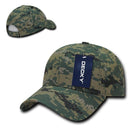 Decky Structured Camouflage Low Crown Pre Curved Bill Dad Caps Hats-Serve The Flag 6 image