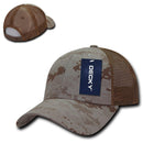 Decky Structured Camouflage Trucker Pre Curved Bill 100% Cotton Caps Hats-Serve The Flag 17 image