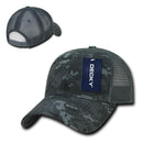 Decky Structured Camouflage Trucker Pre Curved Bill 100% Cotton Caps Hats-Serve The Flag 18 image