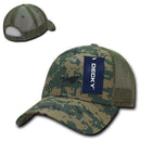 Decky Structured Camouflage Trucker Pre Curved Bill 100% Cotton Caps Hats-Serve The Flag 20 image