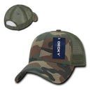Decky Structured Camouflage Trucker Pre Curved Bill 100% Cotton Caps Hats-Serve The Flag 22 image
