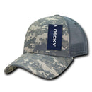 Decky Structured Camouflage Trucker Pre Curved Bill 100% Cotton Caps Hats-Serve The Flag 2 image