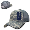 Decky Structured Camouflage Trucker Pre Curved Bill 100% Cotton Caps Hats-Serve The Flag 9 image