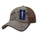 Decky Structured Camouflage Trucker Pre Curved Bill 100% Cotton Caps Hats-Serve The Flag 3 image