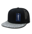 Decky Stylish Bandana Print Flat Bill Trucker 6 Panel Hats Caps Snapback Unisex-Serve The Flag 18 image