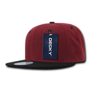 Decky Trendy Flat Bill Snapback Baseball 6 Panel Caps Hats Unisex-Serve The Flag 198 image