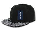Decky Trendy Paisley Bandana Snapback Two Tone 6 Panel Flat Bill Hats Caps-Serve The Flag 18 image