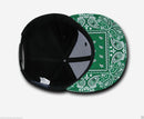 Decky Trendy Paisley Bandana Snapback Two Tone 6 Panel Flat Bill Hats Caps-Serve The Flag 19 image