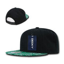 Decky Trendy Paisley Bandana Snapback Two Tone 6 Panel Flat Bill Hats Caps-Serve The Flag 28 image