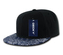 Decky Trendy Paisley Bandana Snapback Two Tone 6 Panel Flat Bill Hats Caps-Serve The Flag 30 image