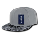 Decky Trendy Paisley Bandana Snapback Two Tone 6 Panel Flat Bill Hats Caps-Serve The Flag 33 image
