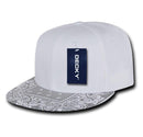 Decky Trendy Paisley Bandana Snapback Two Tone 6 Panel Flat Bill Hats Caps-Serve The Flag 38 image