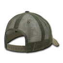Decky Vintage Ripped Mesh Washed 6 Panel Cotton Pre-Curved Trucker Caps Hats-Serve The Flag 11 image