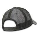 Decky Vintage Ripped Mesh Washed 6 Panel Cotton Pre-Curved Trucker Caps Hats-Serve The Flag 8 image