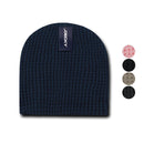 Decky Waffle Knit Beanies Short Uncuffed Braid Crocheted Hats Caps Warm Winter-Serve The Flag 1 image