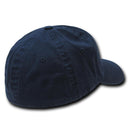 Decky Washed Cotton Polo Style Flex Fitted Baseball Hats Caps Unisex-Serve The Flag 14 image