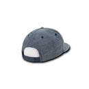 Decky Washed Denim Snapback 100% Cotton 6 Panel Flat Bill Hats Caps-Serve The Flag 6 image