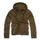 Decky Zip Up Hoody Hoodie Solid Sweatshirt Mens Women Unisex-Serve The Flag 4 image