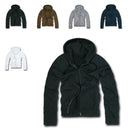 Decky Zip Up Hoody Hoodie Solid Sweatshirt Mens Women Unisex-Serve The Flag 1 image