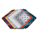 1 Dozen Pack Printed Bandanas 100% Cotton Wrap Scarf-Serve The Flag 21 image