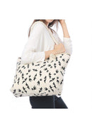 Empire Cove Designer Printed Cotton Canvas Tote Bags Reusable Beach Shopping-Serve The Flag 44 image