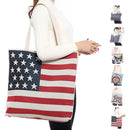 Designer Summer Tote Bags Eco Grocery Gym Work Beach Gifts For Women Wife Mom-Serve The Flag 13 image
