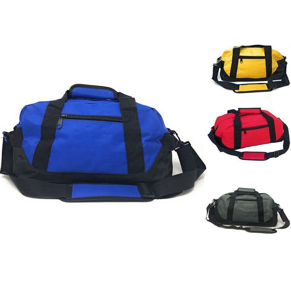 18 inch travel duffel bag 18" Wholesale Duffle in 5 Assorted Colors with 2 Compartments w/ zippered front pocket Real Leather Duffel Bags For