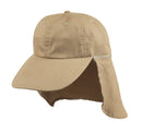 Ear Flap Cotton Long Visor Sun Hats Caps Washed Hunting Hiking Beach-Serve The Flag 1 image