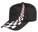 Embroidered Racing Checkers Cotton Twill 5 Panel Snapback Baseball Hats Caps-Serve The Flag 1 image