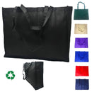 Large Reusable Grocery Shopping Tote Bag Bags Recycled Eco Friendly 20inch-Serve The Flag 2 image