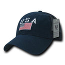 USA US Flag Patriotic Relaxed Fit Trucker Cotton Baseball Caps Hats-Serve The Flag 9 image