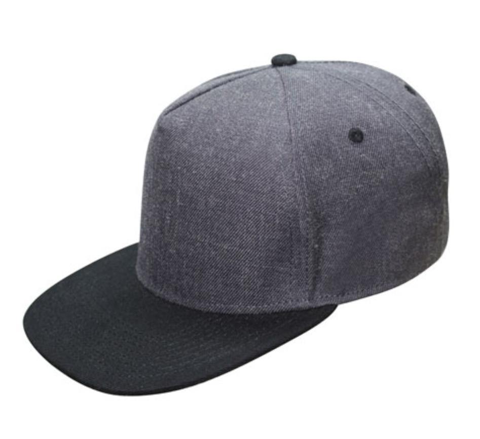 Flat Bill Two Tone 5 Panel Constructed Low Crown Baseball Snapback Hat