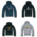 Fleece Pullover Hoodie Sweatshirt US Military Logo Air Force Army Marines-Serve The Flag 2 image