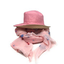 Floral Sheer Scarf And Ponytail Sun Hat Gift Set For Women Wife Mom Girlfriend-Serve The Flag 8 image