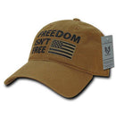 Freedom Isn't Free USA American Flag Washed Cotton Polo Baseball Dad Caps Hats-Serve The Flag 14 image