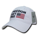 Freedom Isn't Free USA American Flag Washed Cotton Polo Baseball Dad Caps Hats-Serve The Flag 27 image