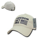 Freedom Isn't Free USA American Flag Washed Cotton Polo Baseball Dad Caps Hats-Serve The Flag 9 image