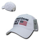 Freedom Isn't Free USA American Flag Washed Cotton Polo Baseball Dad Caps Hats-Serve The Flag 10 image