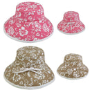Flower Floral Bucket Hats Printed Sun Cotton Ribbon Fun Summer-Serve The Flag 4 image
