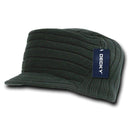 Gi Cadet Army Military Flat Top Beanies Caps Hats Ribbed Knit Visor Ski-Serve The Flag 2 image