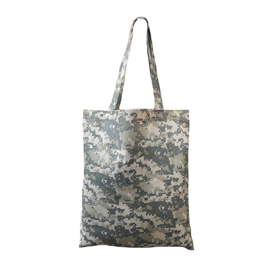 Reusable Grocery Shopping Tote Bags Digital Camo Camouflage Acu Army