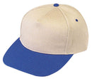 Heavy Brushed Cotton 5 Panel Low Crown Plain Two Tone Baseball Caps Hats-Serve The Flag 7 image