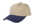 Heavy Brushed Cotton 6 Panel Low Crown Baseball Caps Hats Solid Two Tone Colors-Serve The Flag 12 image