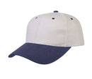 Heavy Brushed Cotton 6 Panel Low Crown Baseball Caps Hats Solid Two Tone Colors-Serve The Flag 13 image