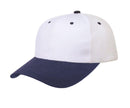 Heavy Brushed Cotton 6 Panel Low Crown Baseball Caps Hats Solid Two Tone Colors-Serve The Flag 14 image