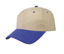 Heavy Brushed Cotton 6 Panel Low Crown Baseball Caps Hats Solid Two Tone Colors-Serve The Flag 19 image