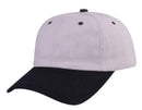 Heavy Brushed Cotton Low Crown 6 Panel Baseball Hats Caps Solid Two Tone-Serve The Flag 13 image
